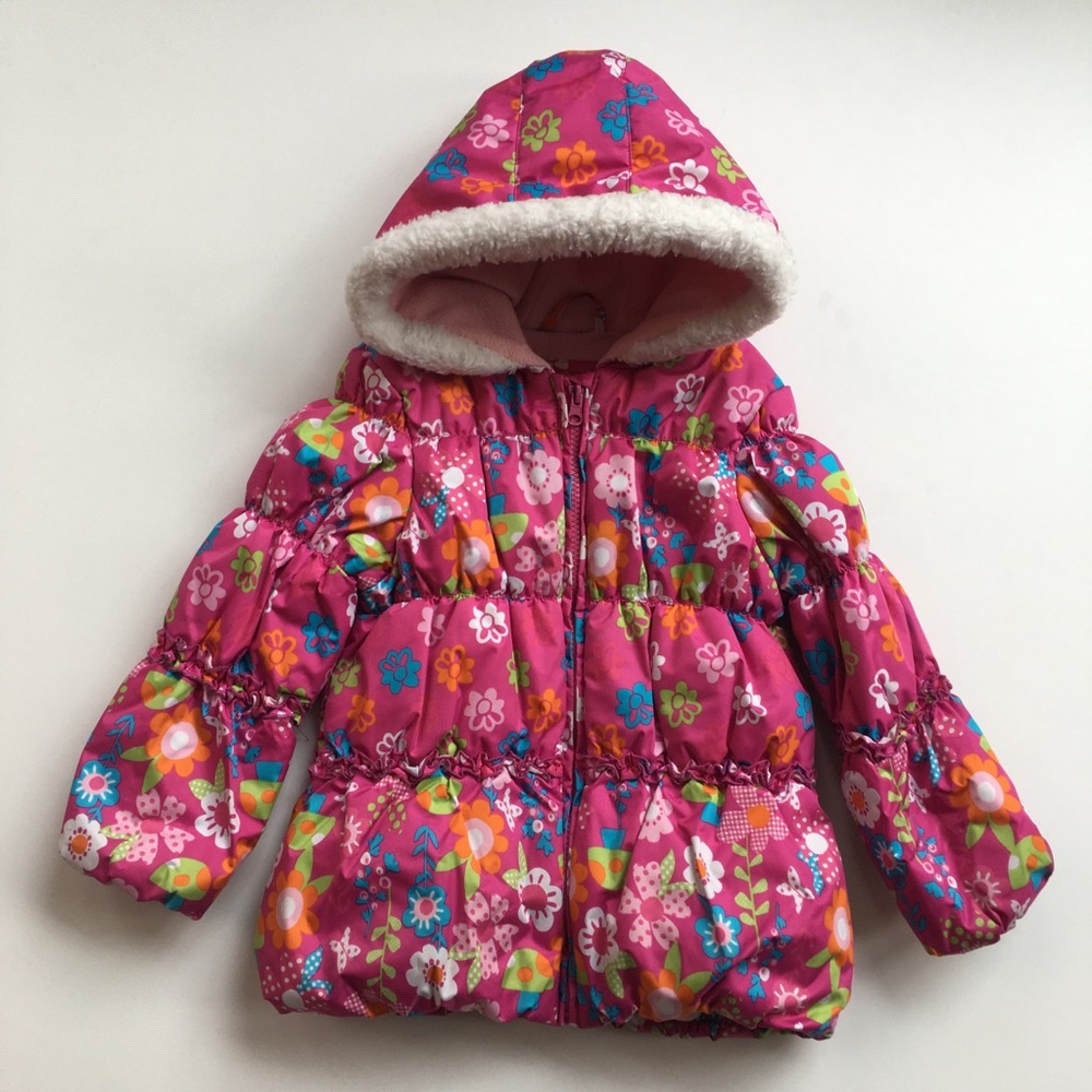 Adorables Girl Size 4 Multicolour Winter Coat
